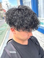 メンズココ 清澄白河店(MENS COCO)&nbsp;ツイストスパイラルパーマメンズパーマ波巻きパーマツーブロック