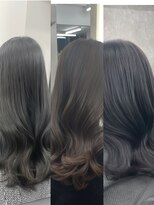 アルドーレ(Ardore)&nbsp;小山田繭/ブリーチなしの透明感/オリーブ/アッシュブラック