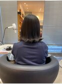 ヘアドネーションしても肩ぐらいボブ