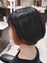 ミック ヘアアンドメイクアップ 高田店(miq Hair&Make up)&nbsp;フェイスフレーミング/インナーカラー/イヤリングカラー/ボブ