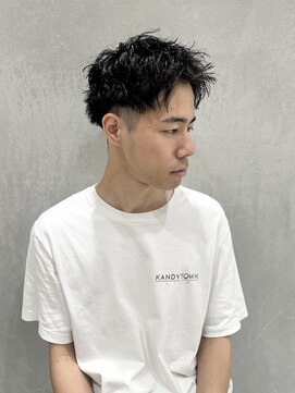 ウシワカマルエムティードット 富士宮店(USHIWAKAMARU MT.) スパイキーショート × ピンパーマ