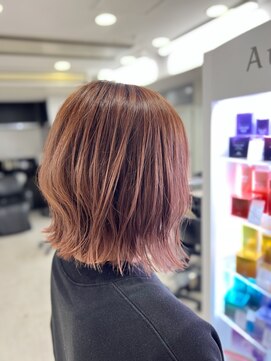 アイズ 本厚木(AIZU) ダブルカラー　ピンクベージュ