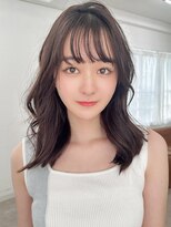 ラフィス ヘアー エルア 武庫之荘店(La fith hair elua) 【La fith】アッシュグレージュ×シースルーバング