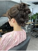 ふわふわお団子ヘア