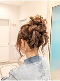お団子風ルーズアップ