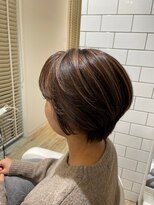 ルシードスタイル グローバルディー 稲毛店(LUCIDO STYLE GLOBAL.D)&nbsp;ハイライトショート20代30代40代髪質改善オージュア白髪染め稲毛