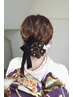 振袖着付け＋ヘアセット ￥16000(成人式当日、前撮り、後撮り不可 )