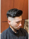 銀座　理容室　30代ヘア　スキンフェード　サイドパート