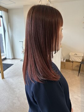 エンネ(Enne) 顔まわりレイヤー × 髪質改善シルキーエステ【縮毛矯正】