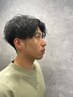 【朝すぐ決まる★】メンズカット+ツイストスパイラルパーマ￥13800