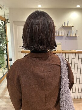 アンレッグス(ann LEGS) ボブ/大きめカールのボブパーマ/時短スタイリング／20代／30代