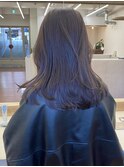 レイヤーボブブリーチなしダブルカラーミディアム春カラーロング