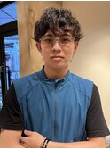 毛先外ハネパーマ