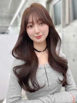 リアンバイアリュール(Lian by Allure) グレージュカラーレイヤーカット韓国巻き