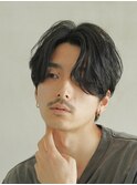 渋谷メンズパーマフェザーパーマシャドウパーマセンターパート