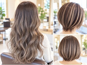 アントワープヘアーリノ(Antwerp hair lino)の写真/気になり始めた白髪は、ウィービングやハイライトでお洒落にカバー☆ダメージケア重視のカラー方法で！