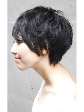 レンジシ オモテサンドウ(RENJISHI omotesando) airな黒髪ショート《RENJISHI》