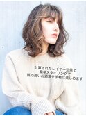 アクセントハイライト×外ハネウェーブ 「横浜/髪質改善」