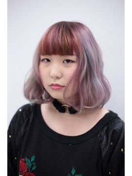 クリーン ヘアデザイン(CLLN hair Design) 【CLLN】アッシュピンク×パステルユニコーン