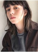 〈スタイリング簡単〉柔らかい質感のニュアンスストレートロブ