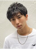 ベリーショート/韓国マッシュ/ニュアンスパーマ/銀座