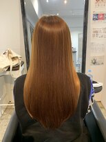 ツムグ 代官山店(TUMUGU)&nbsp;白髪ぼかしショコラベージュレイヤートリートメントストレート