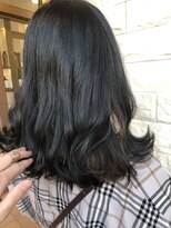 ブランシェ神領店&nbsp;ブルーブラックで暗くても透明感出します☆《高橋》