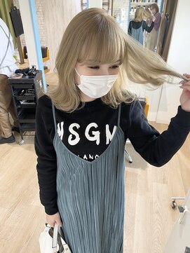 ベルマスガ(bell_masuga) ミルクティーカラー