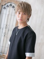 トニーアンドガイ メン 与野駅前店(TONI&GUY MEN) モテ髪のハイトーンメッシュカラーミニウルフb