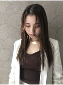 ストレート/柔らかブラウン