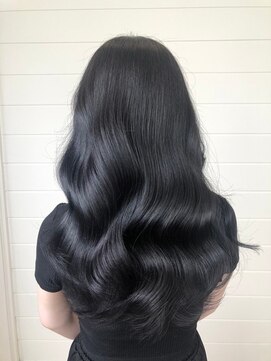 エルベ 千波店(elve) ツヤ艶カラー×トーンダウン×ブルーブラック系