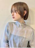 色気たっぷり『周りと差をつける』シースルーボブ♪