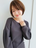 ガーデン オオタカノモリ(garden otakanomori)&nbsp;大人かわいい簡単スタイリングなスッキリ丸みショートヘア