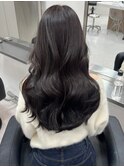 3610透明感ダークグレージュワンホンヘア髪質改善オルチャンヘア
