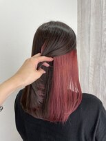 シエル 立川店(CIEL) インナーカラー×ピンクレッド【CIEL×maki】