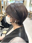美髪ショートウルフ★シアーカラー★インナーカラー★グレージュ