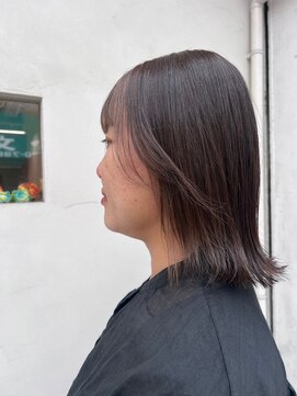 カフカ 亀有(KAfKA) フェイスフレーミング/外ハネ/ベージュ