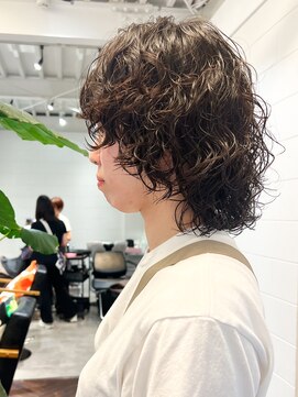 ラレイ ハラジュク(Lalei harajuku) ボブウルフ/ウルフ/ウルフカット/スパイラルパーマ/パーマ女子