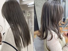 ダークグレージュ＊ブリーチなしダブルカラー