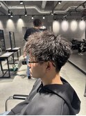 ラウンドマッシュ×ツイストスパイラルパーマ