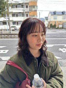 マツ 美容室(Matsu 美容室) カシスブラウン×ニュアンスパーマ