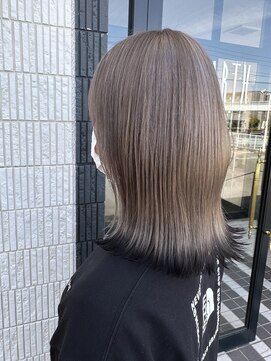 アース 長久手店(HAIR & MAKE EARTH) グレージュ×エンドカラー