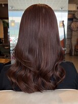 インデペンデンス(independence)&nbsp;ピンクブラウン×ウェーブロング　20代30代40代50代