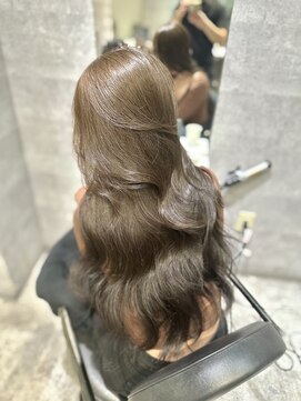 アクション 心斎橋店(ACTION) 20代30代レイヤーカット　オリーブグレージュ　韓国ヘア