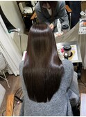 髪質改善 スーパーロング ワンレングス レイヤー 韓国風巻き