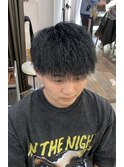 縦落ちソフトツイスト/刈り上げマッシュ