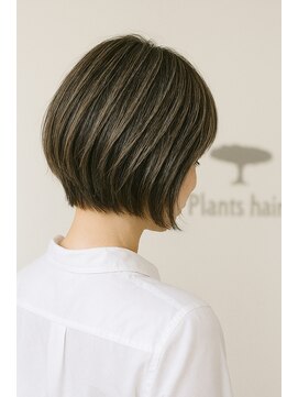 プランツヘアー 高宮店(Plants hair) 白髪ぼかしハイライトボブ 高宮駅前 高宮 平尾 薬院 大橋