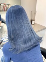 ラック 表参道(LUCK)&nbsp;ブリーチ/青髪/デザインカラー/ペールブルー