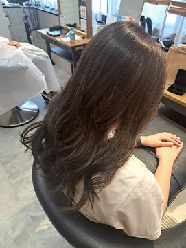 ヘアリゾート粋 トゥジュ 池袋東口店(tujuh) 艶髪/ケアカラー/マットブラウン/巻き髪