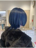 ダブルカラー，ネイビー，ネイビーブルー【草加】